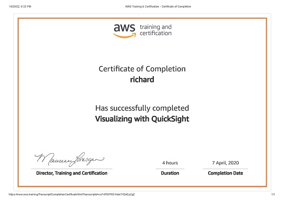 Amazon QuickSight Foundations