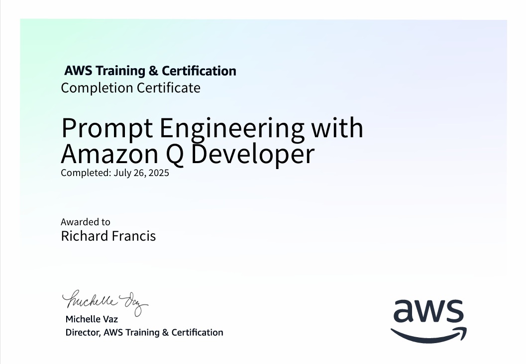 Prompt Engineering with Amazon Q Developer