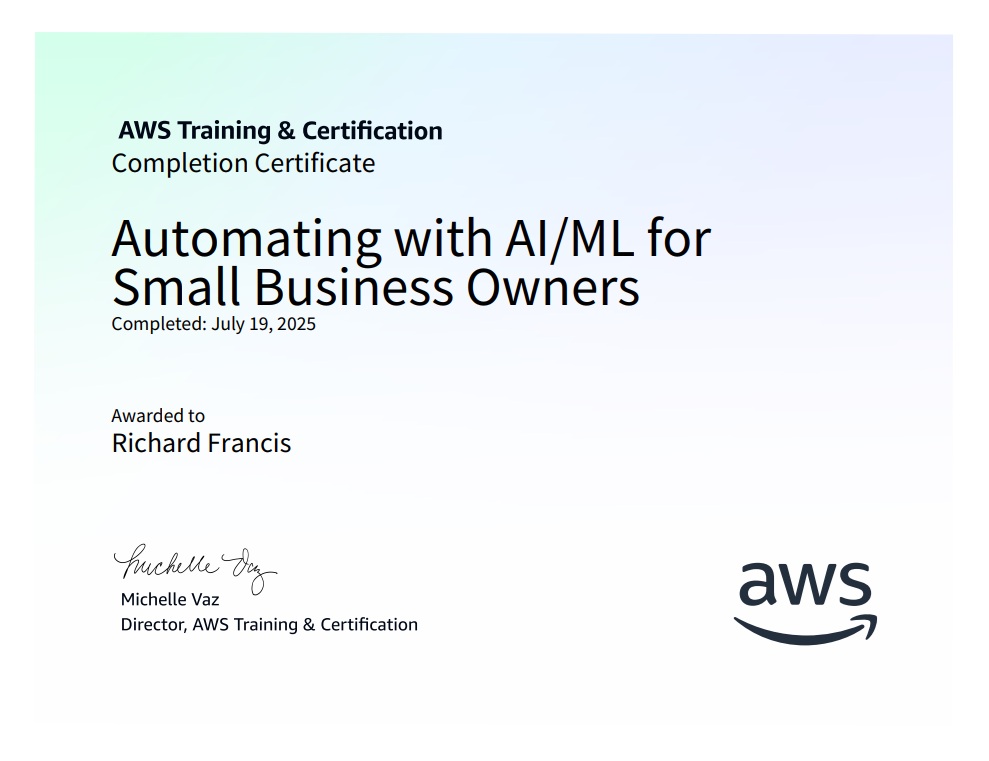 Automating with AI/ML for Small Business Owners